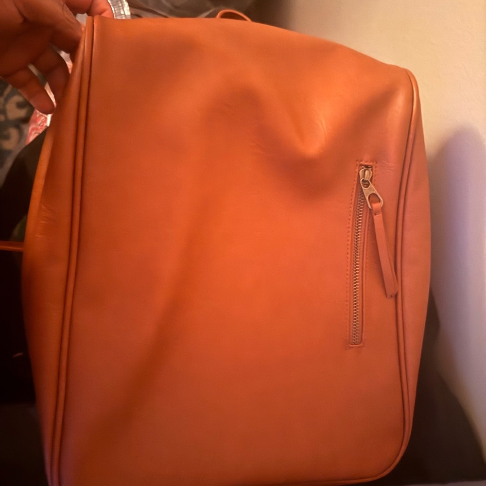 Stylish Tan Leather bookBag